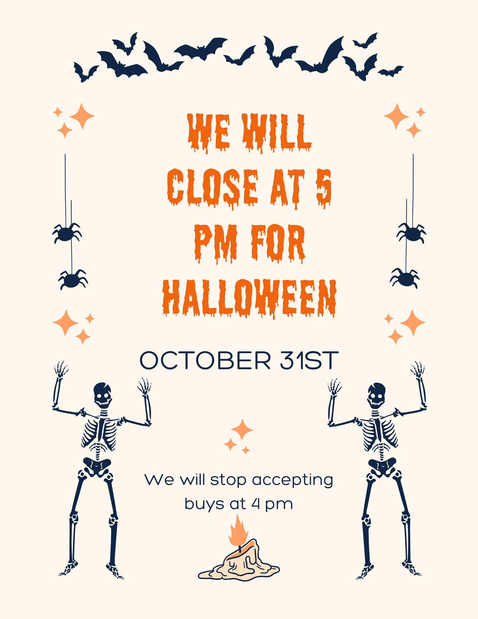 Close Early For Halloween